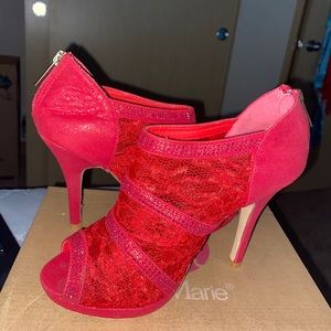 Bella Marie Red Heel Booties